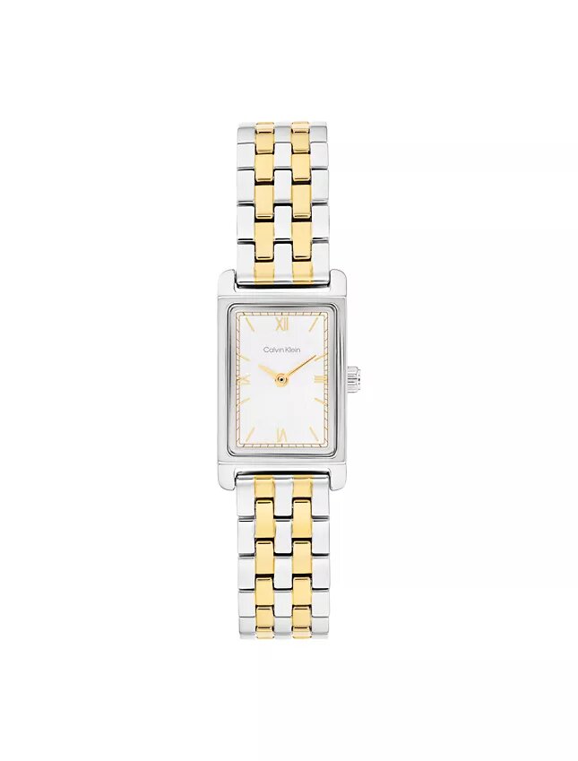 Orologio con quadrante rettangolare e bracciale a maglie Orologio con quadrante rettangolare e bracciale a maglie