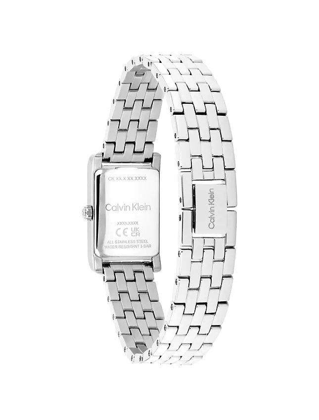Orologio con quadrante rettangolare e bracciale a maglie Orologio con quadrante rettangolare e bracciale a maglie