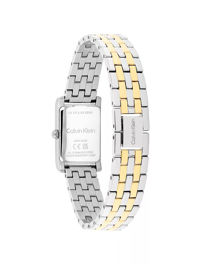 Orologio con quadrante rettangolare e bracciale a maglie Orologio con quadrante rettangolare e bracciale a maglie