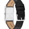 Orologio con quadrante rettangolare e cinturino in pelle