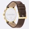 Orologio multifunzione con cinturino in pelle
