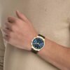 Orologio multifunzione con cinturino in pelle
