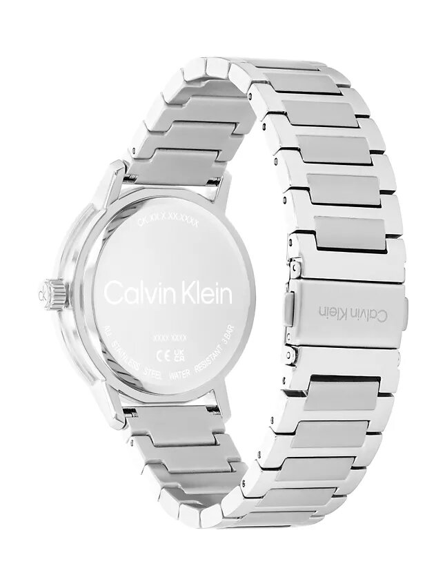 Orologio multifunzione con quadrante a vista e bracciale a maglie Orologio multifunzione con quadrante a vista e bracciale a maglie