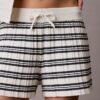 Pantaloncini a righe a costine