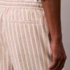 Pantaloncini a righe in misto lino Pantaloncini a righe in misto lino