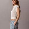 Pantaloncini a righe in popeline di cotone