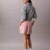 Pantaloncini a righe in popeline di cotone