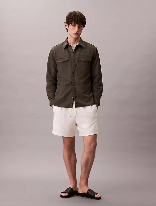Pantaloncini bouclé in misto cotone Pantaloncini bouclé in misto cotone