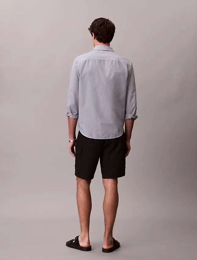 Pantaloncini cargo in misto lino Pantaloncini cargo in misto lino