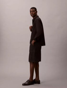 Pantaloncini cargo in twill di cotone Cotton Stretch