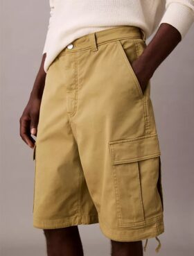 Pantaloncini cargo in twill di cotone Cotton Stretch