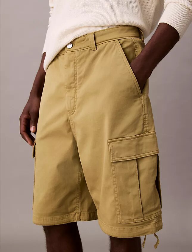 Pantaloncini cargo in twill di cotone Cotton Stretch Pantaloncini cargo in twill di cotone Cotton Stretch