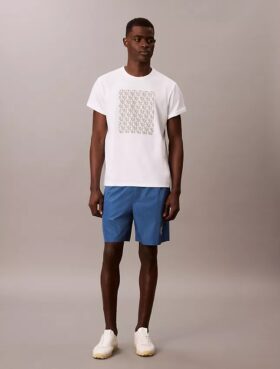 Pantaloncini con grafica Monogram