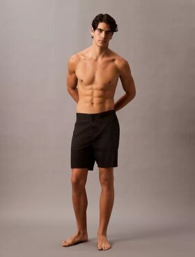 Pantaloncini da bagno a tinta unita da 18 cm