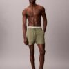 Pantaloncini da bagno con cintura con logo