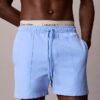 Pantaloncini da bagno con cintura con logo