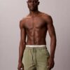 Pantaloncini da bagno con cintura con logo