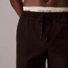 Pantaloncini da bagno con cintura con logo