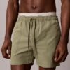 Pantaloncini da bagno con cintura con logo