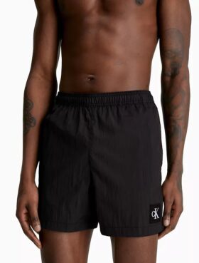 Pantaloncini da bagno in nylon con coulisse in vita