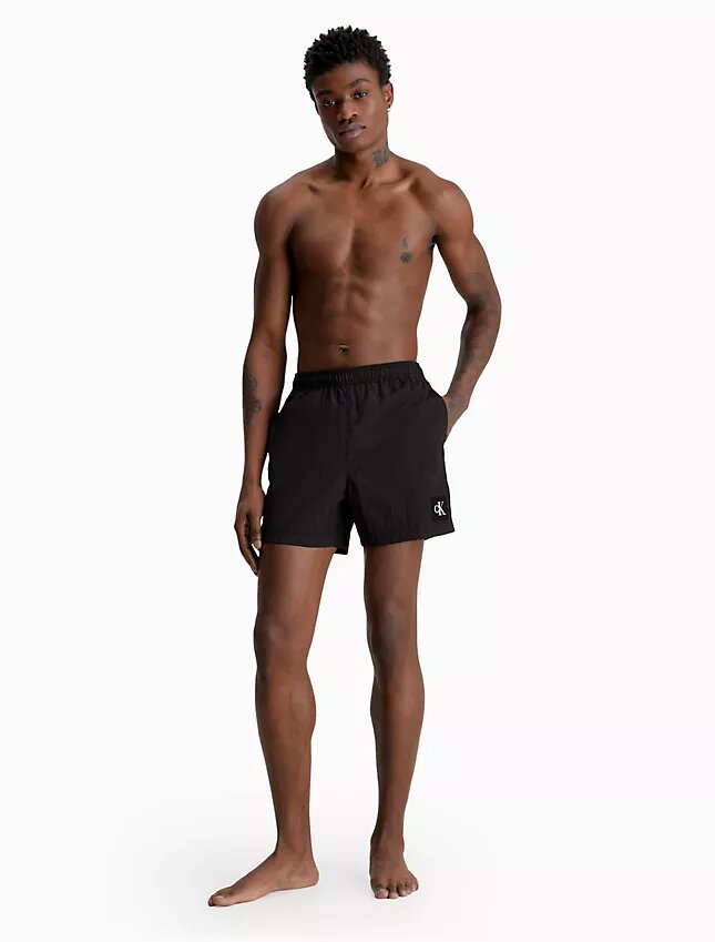 Pantaloncini da bagno in nylon con coulisse in vita Pantaloncini da bagno in nylon con coulisse in vita