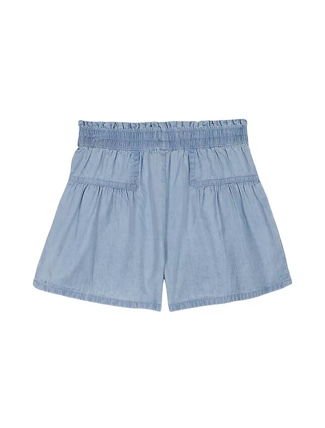 Pantaloncini da bambina con cintura da annodare Pantaloncini da bambina con cintura da annodare