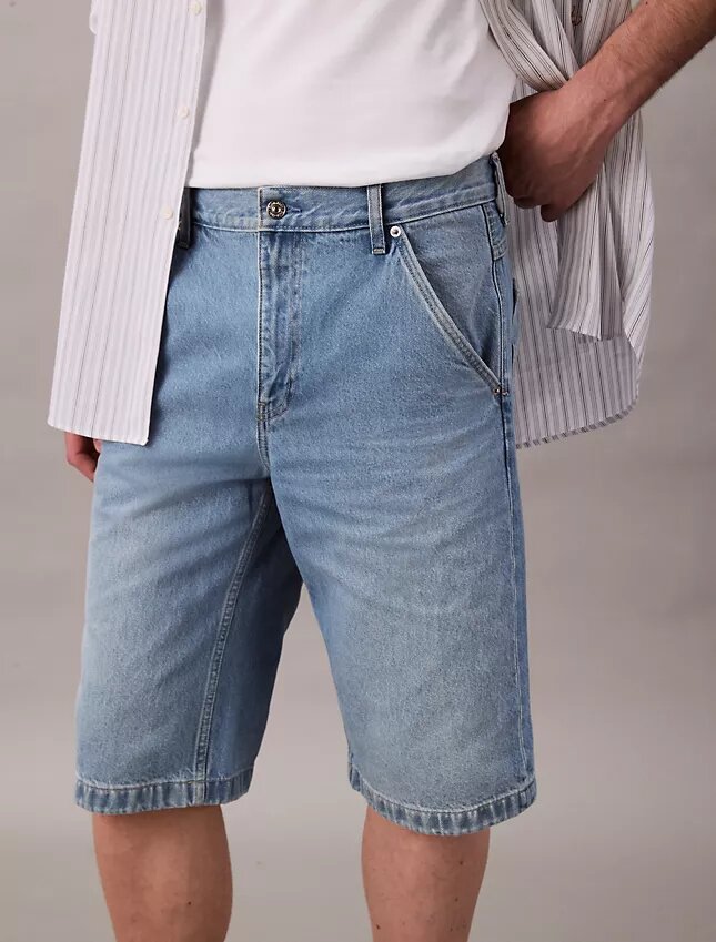 Pantaloncini da carpentiere in Denim anni ’90 Pantaloncini da carpentiere in Denim anni ’90