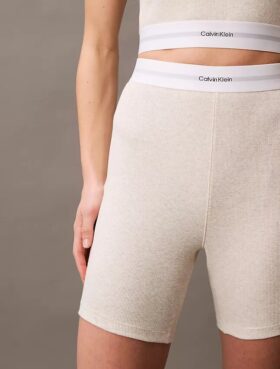 Pantaloncini da ciclismo in cotone elasticizzato a costine