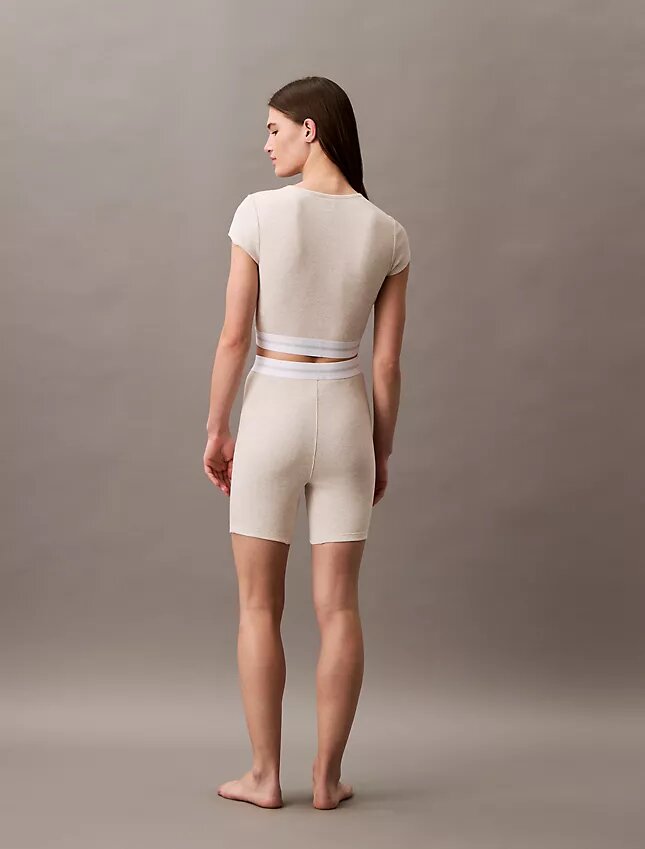 Pantaloncini da ciclismo in cotone elasticizzato a costine Pantaloncini da ciclismo in cotone elasticizzato a costine