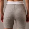 Pantaloncini da ciclismo in cotone elasticizzato a costine Pantaloncini da ciclismo in cotone elasticizzato a costine