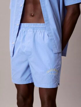 Pantaloncini da notte classici in popeline di cotone Heritage