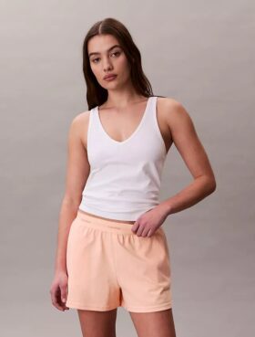 Pantaloncini da notte in jersey di cotone con logo