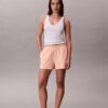 Pantaloncini da notte in jersey di cotone con logo