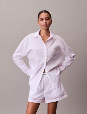 Pantaloncini da notte in popeline di cotone per San Valentino