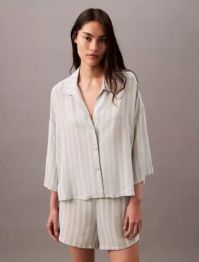 Pantaloncini da notte in viscosa intrecciata