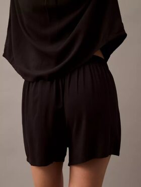 Pantaloncini da notte in viscosa intrecciata