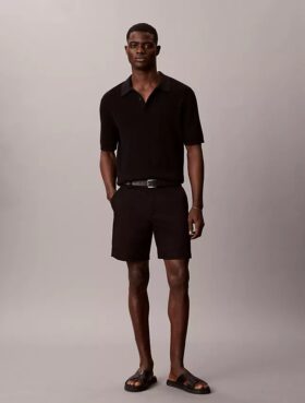 Pantaloncini dritti in Cotton Stretch