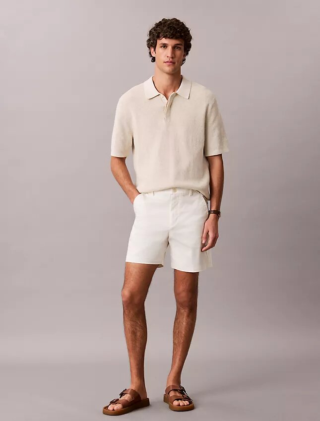 Pantaloncini dritti in Cotton Stretch Pantaloncini dritti in Cotton Stretch
