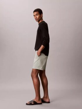 Pantaloncini dritti in Cotton Stretch