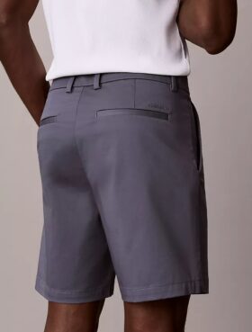 Pantaloncini dritti in Cotton Stretch