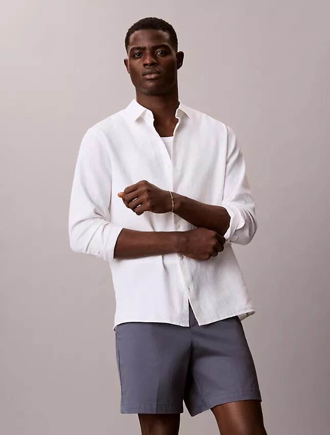 Pantaloncini dritti in Cotton Stretch Pantaloncini dritti in Cotton Stretch