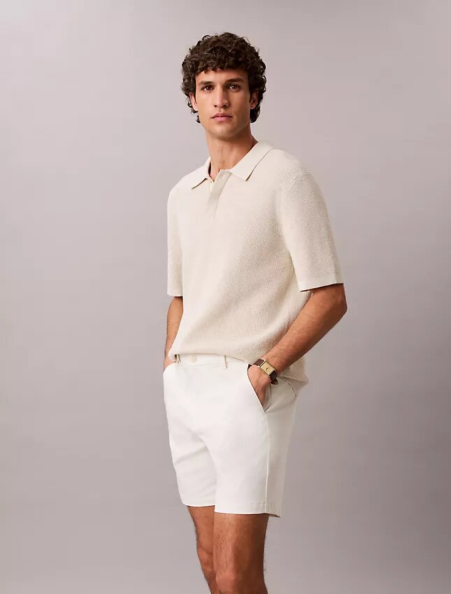 Pantaloncini dritti in Cotton Stretch Pantaloncini dritti in Cotton Stretch