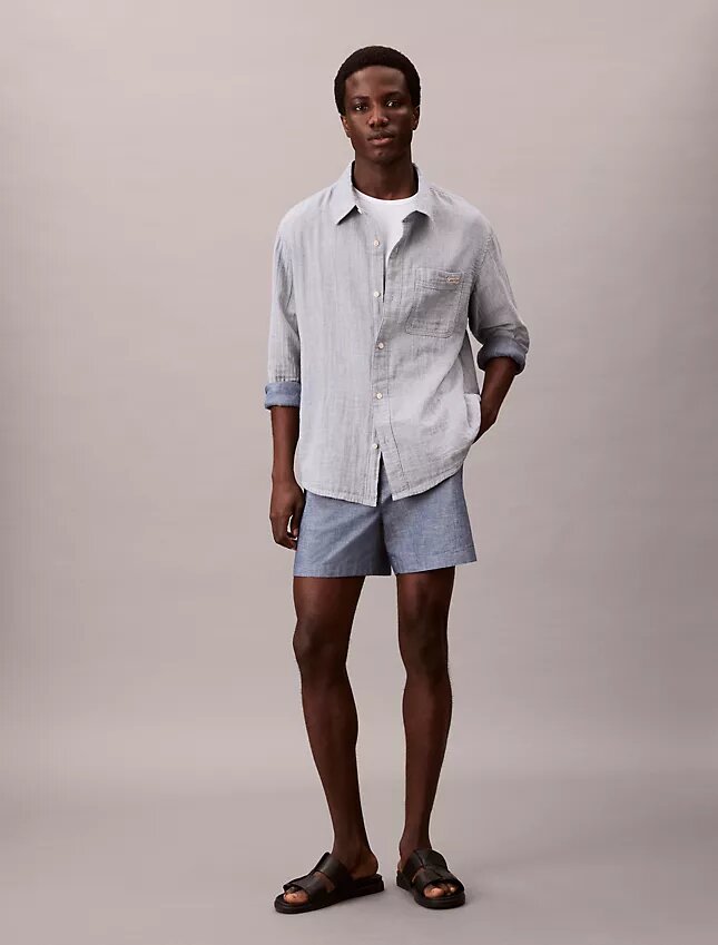 Pantaloncini in chambray Pantaloncini in chambray