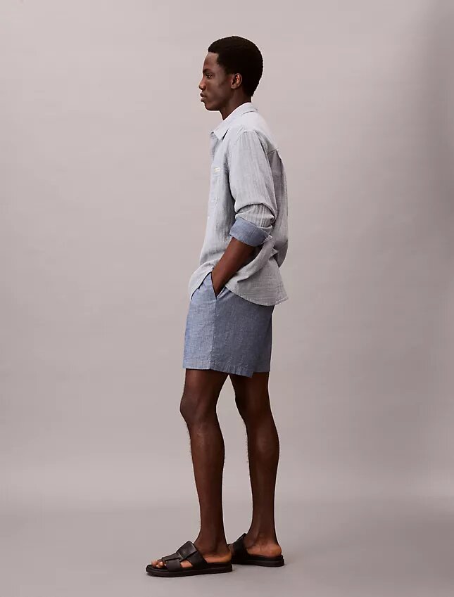 Pantaloncini in chambray Pantaloncini in chambray