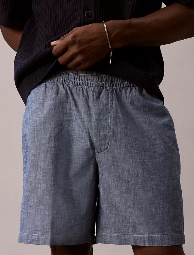 Pantaloncini in chambray Pantaloncini in chambray