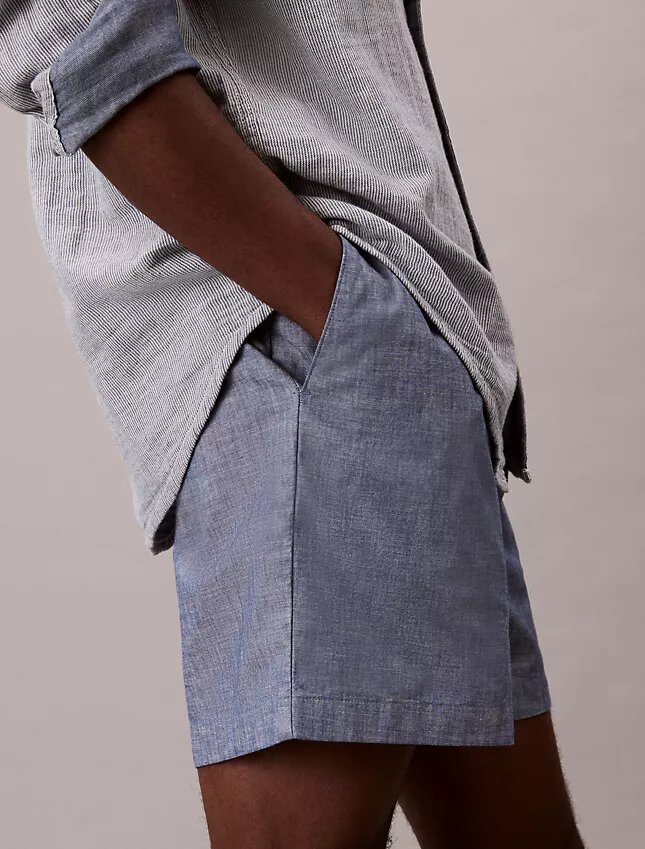 Pantaloncini in chambray Pantaloncini in chambray