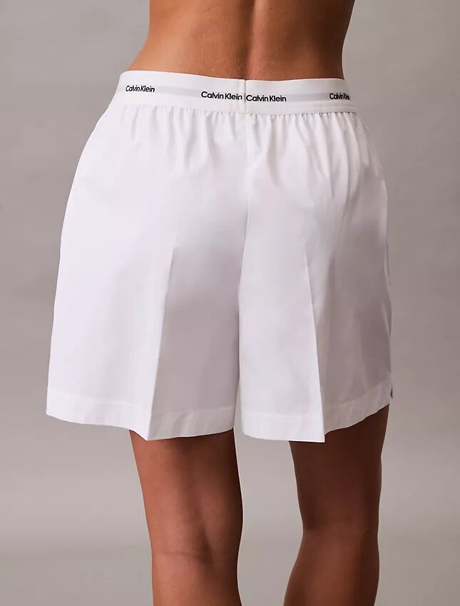 Pantaloncini in cotone con cintura con logo Pantaloncini in cotone con cintura con logo