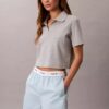 Pantaloncini in cotone con cintura con logo Pantaloncini in cotone con cintura con logo