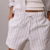 Pantaloncini in lino e cotone