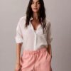 Pantaloncini in lino e cotone Pantaloncini in lino e cotone